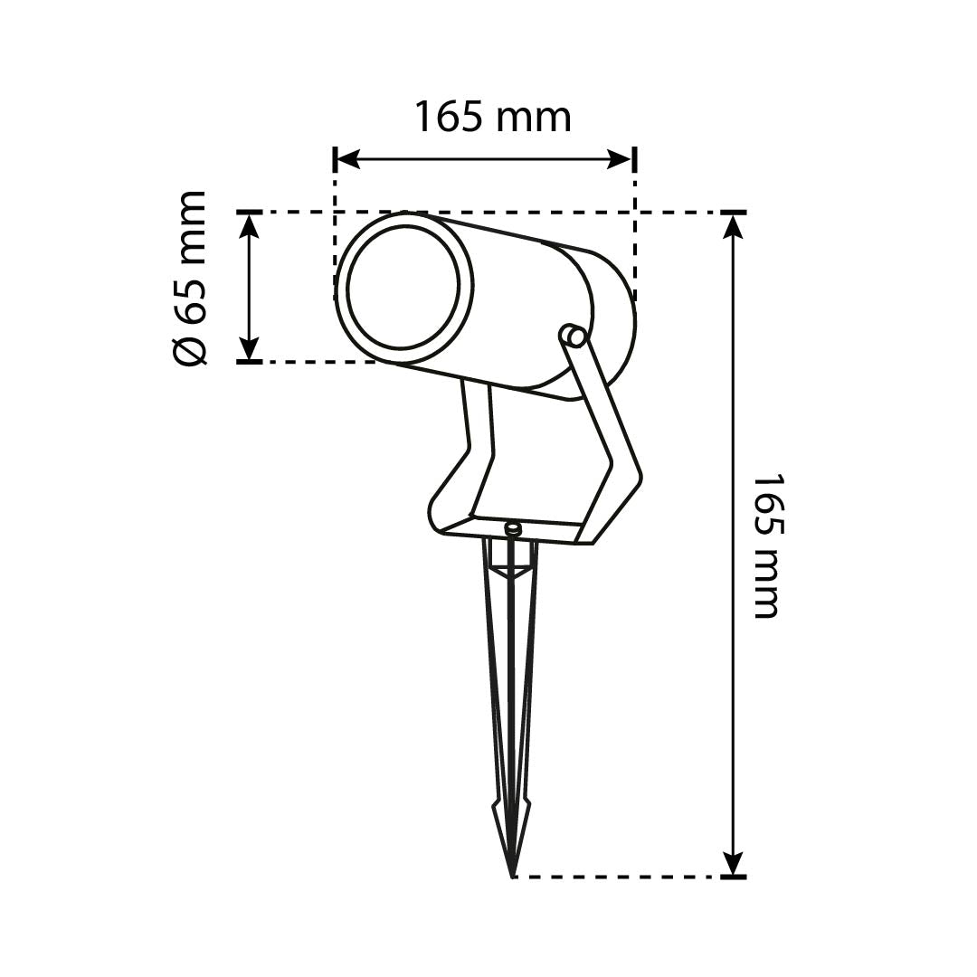 LÁMPARA ESTACA LED PARA JARDÍN SCOPE B 8W IP65 LUZ CÁLIDA 3000K