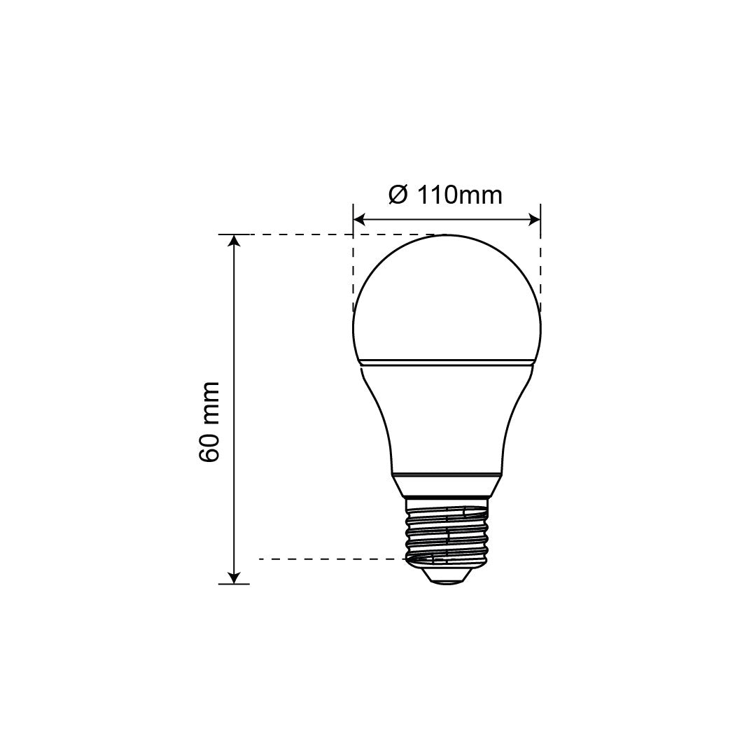 PAQUETE DE 5 FOCOS LED LÚMICO, A19, 9W, LUZ FRÍA, 810 LM, BASE E27