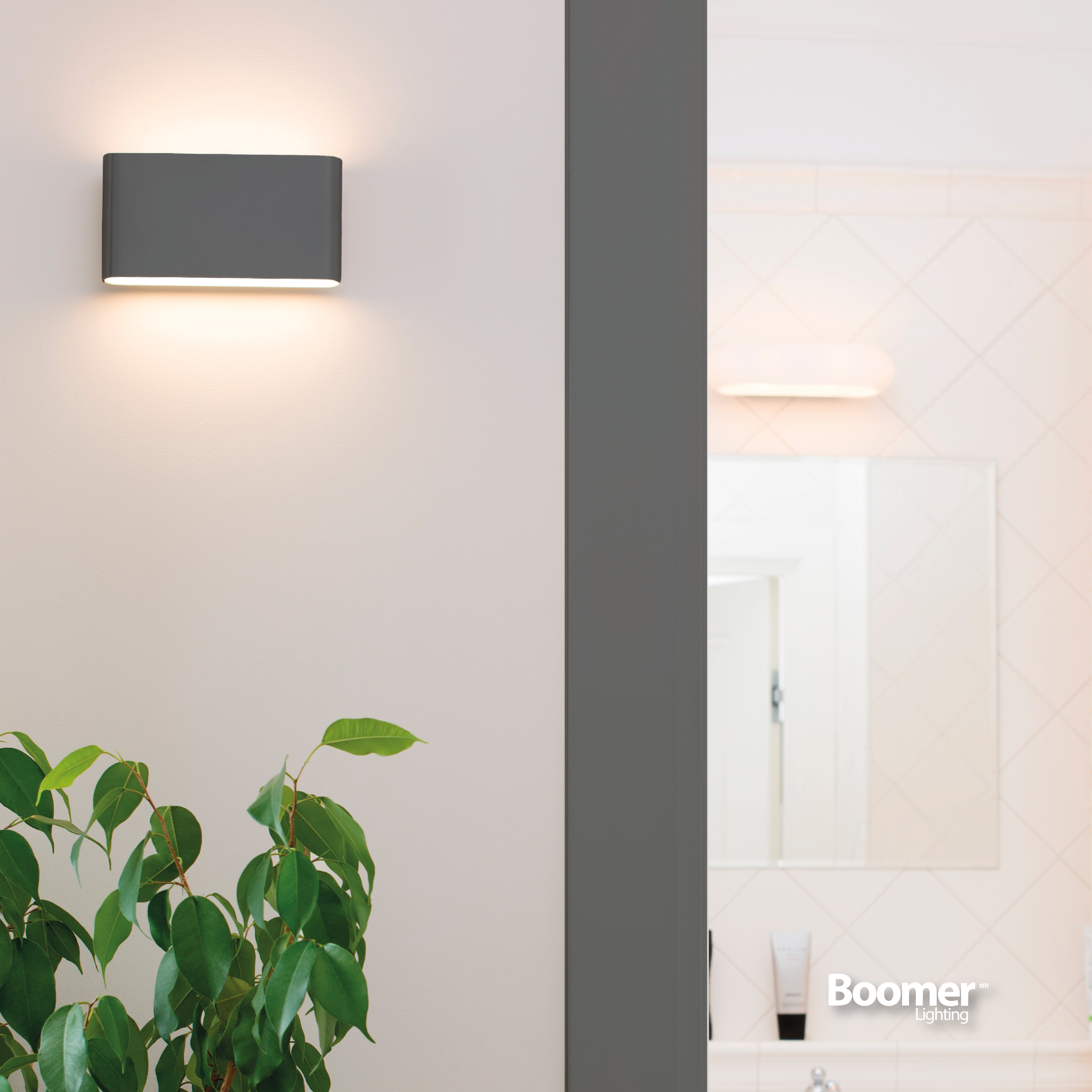 LÁMPARA ARBOTANTE BOX NEGRO, 3W, LUZ CÁLIDA, INTERIOR