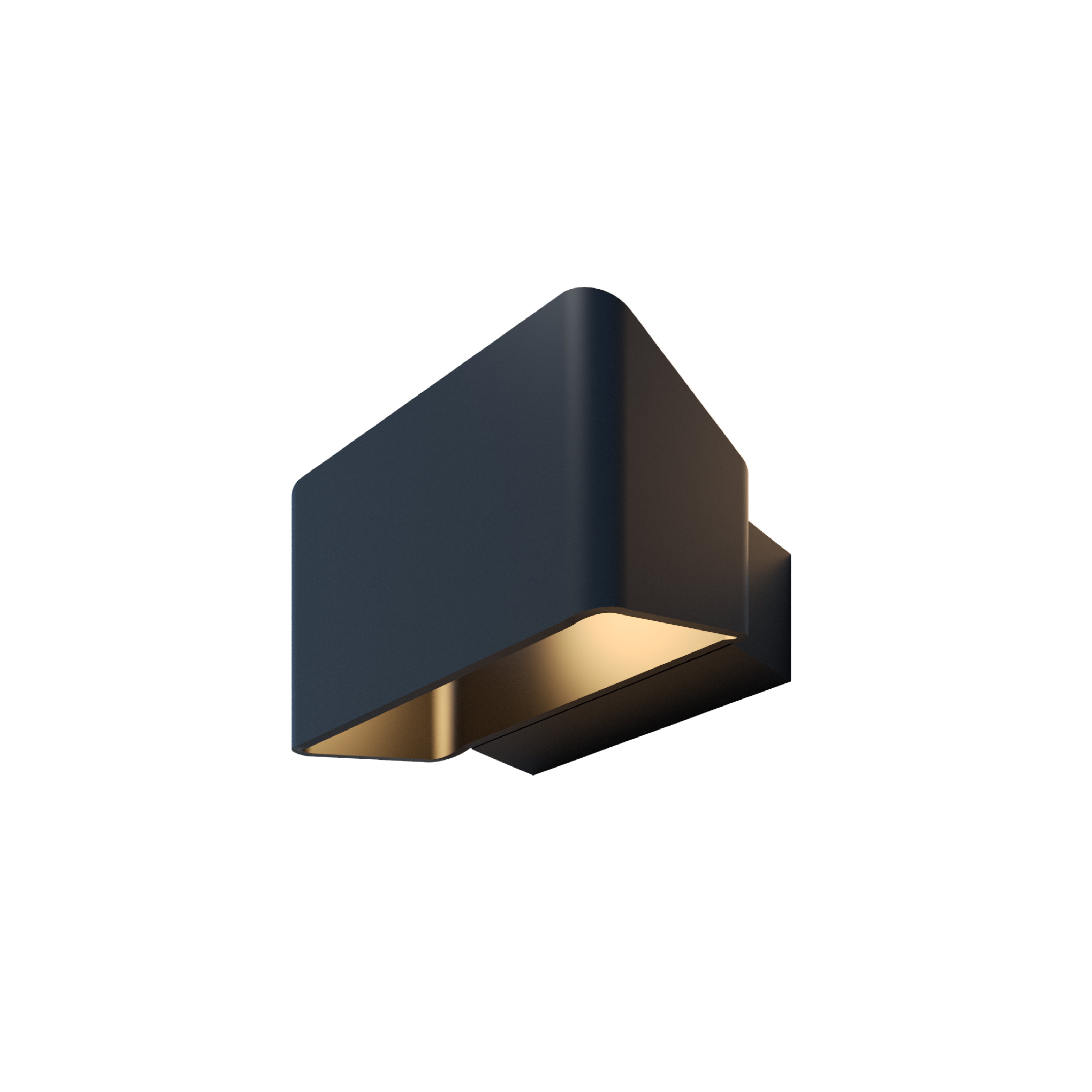 LÁMPARA ARBOTANTE BOX NEGRO, 3W, LUZ CÁLIDA, INTERIOR