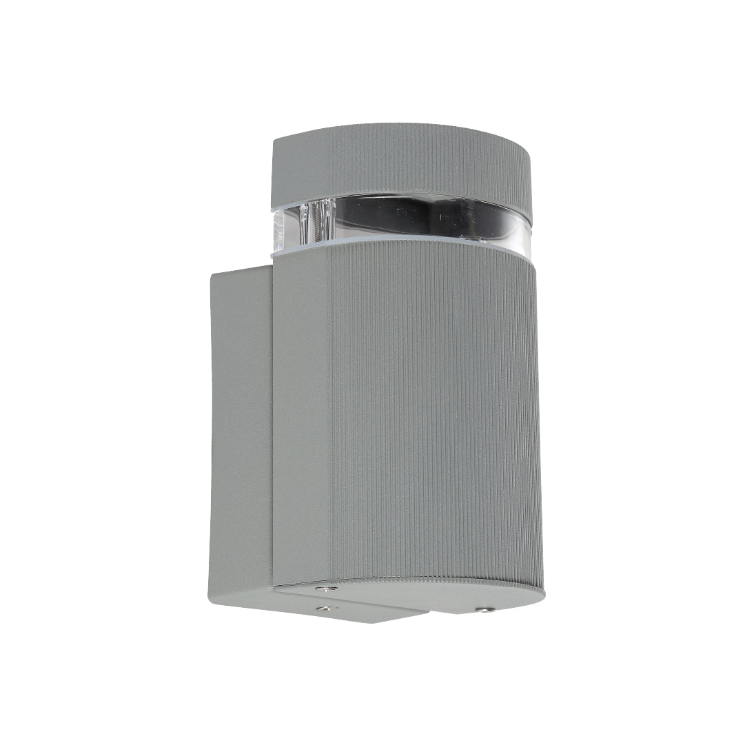 LÁMPARA ARBOTANTE W GRIS, BASE GU10, 6.5 W, EXTERIOR