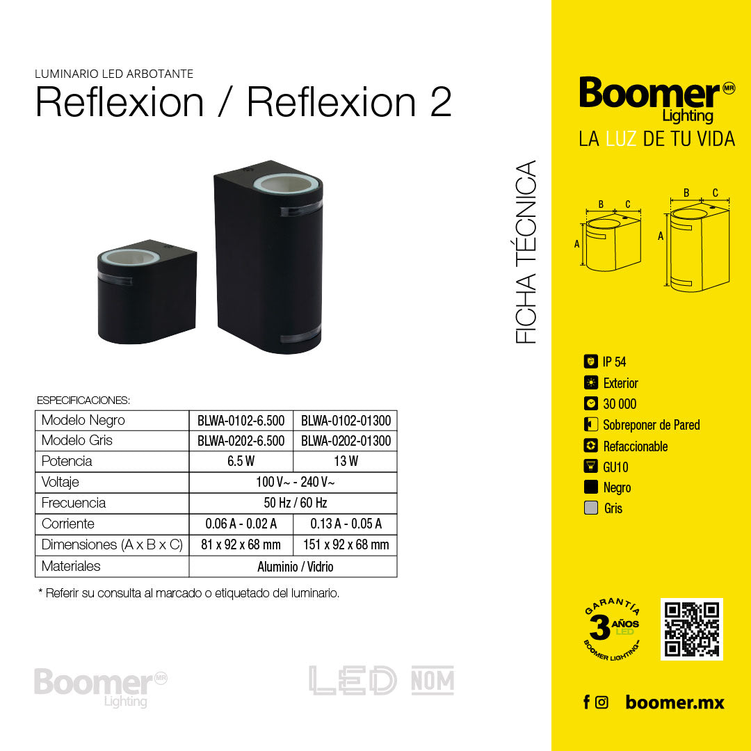 LÁMPARA ARBOTANTE R2 NEGRO, BASE GU10, 13 W, EXTERIOR