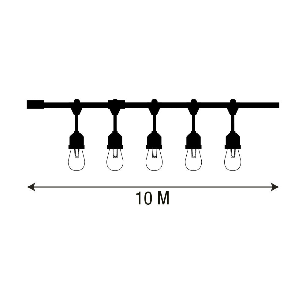 Luminario Led Guirnalda, 10 Metros, 20 Focos, 20 W