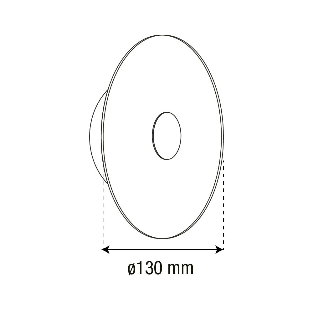 ARBOTANTE GRIS PARA PARED HALO 10W, LUZ CÁLIDA, 567 LM