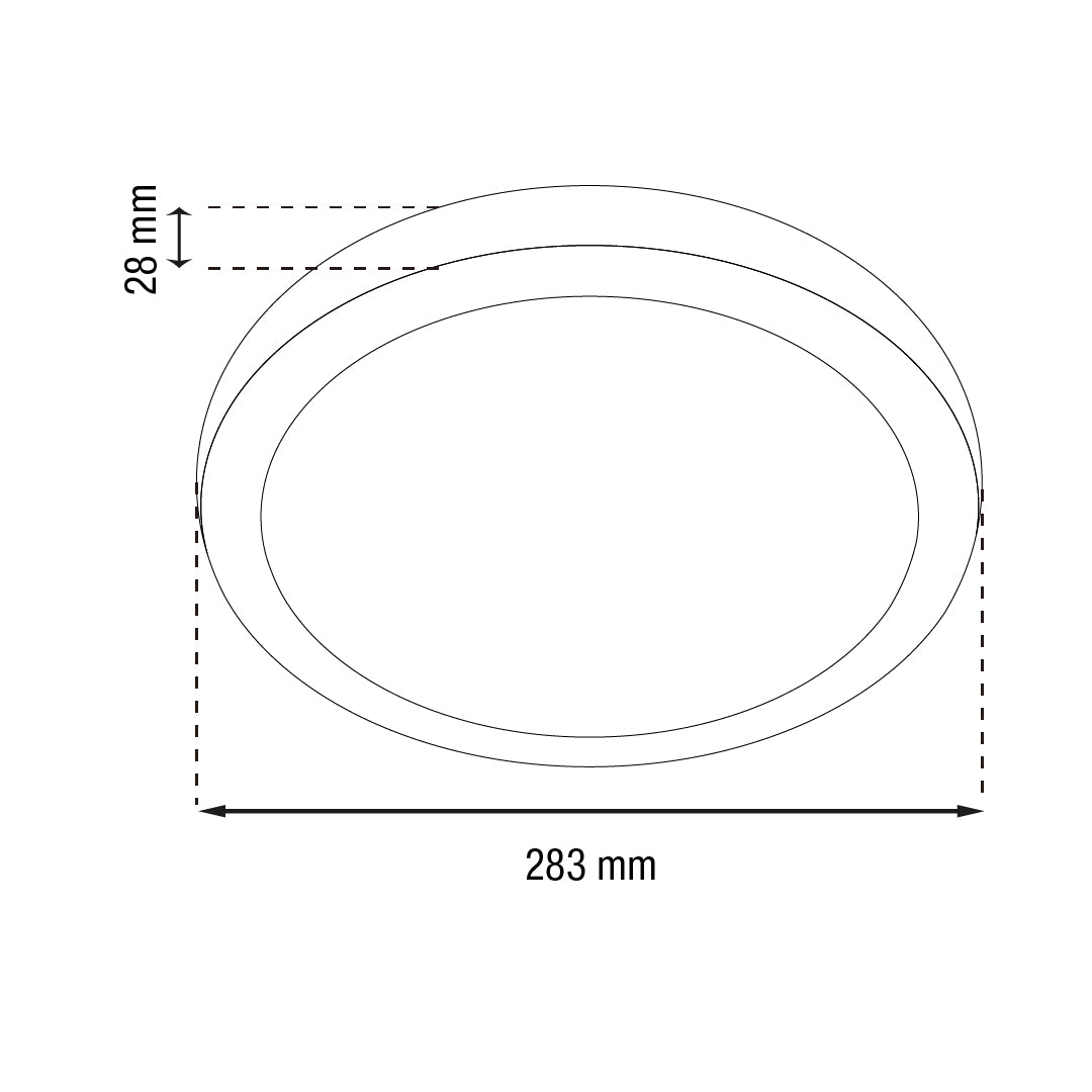LÁMPARA PANEL LED REDONDO PARA SOBREPONER, 24W, LUZ FRÍA, FE+PC