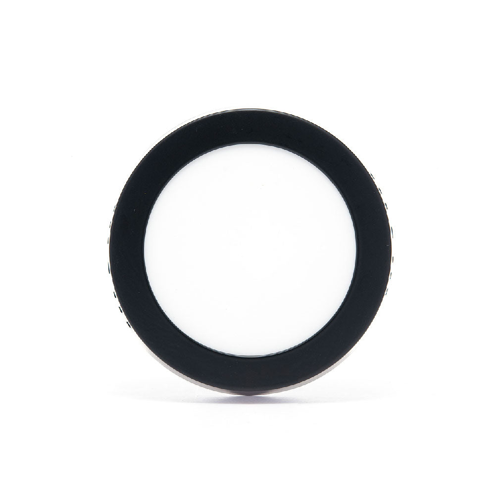 PANEL LED REDONDO NEGRO PARA SOBREPONER, 6W, 300LM