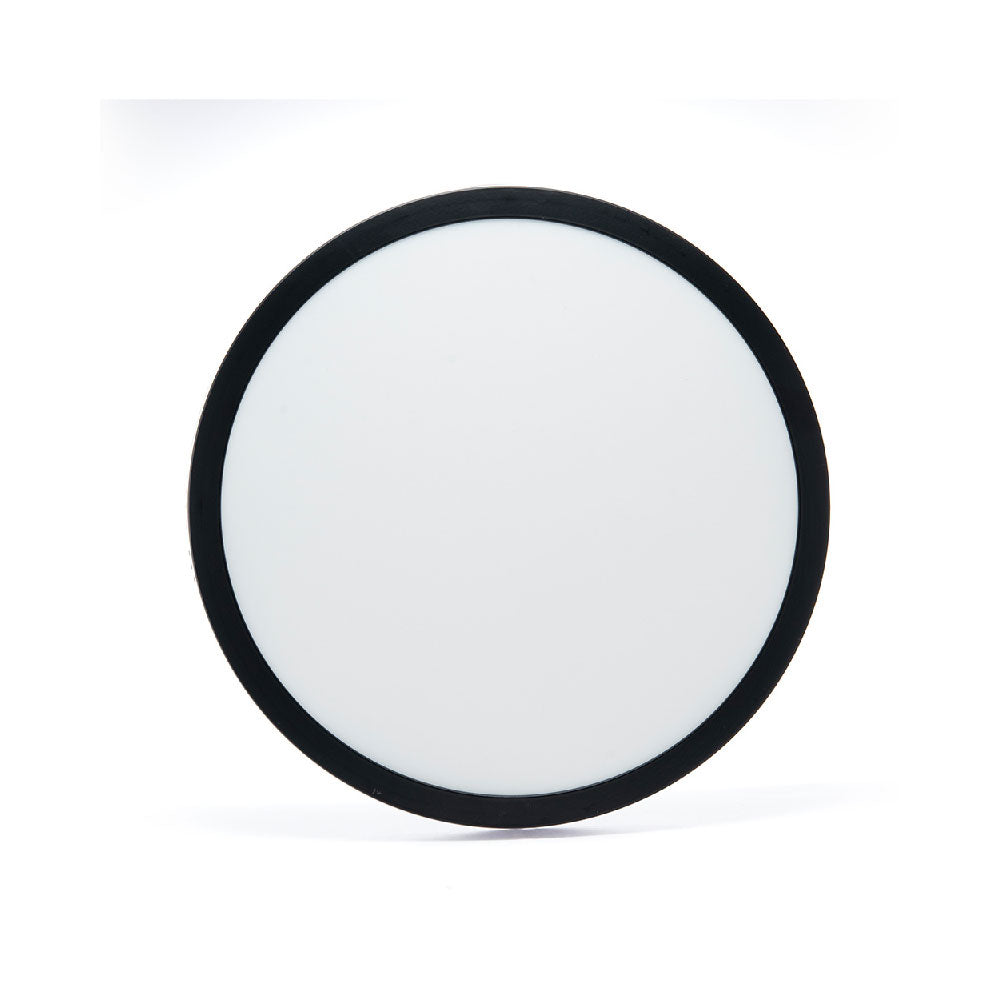 PANEL LED REDONDO NEGRO PARA SOBREPONER, 24W, LUZ CÁLIDA