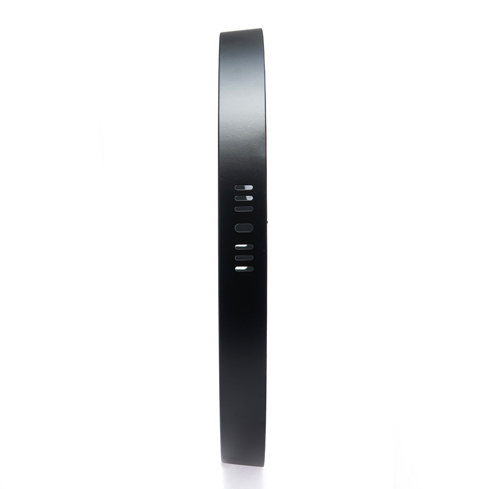 PANEL LED REDONDO NEGRO PARA SOBREPONER, 24W, LUZ FRÍA