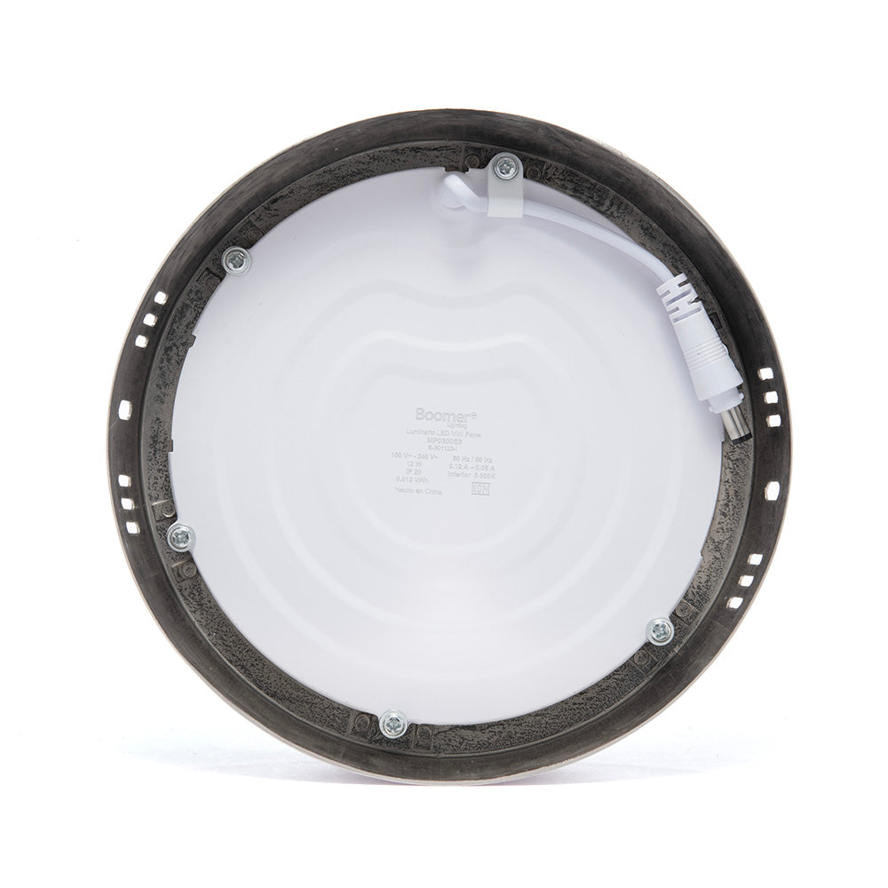 PANEL LED REDONDO SATÍN PARA SOBREPONER, 12W, 840LM