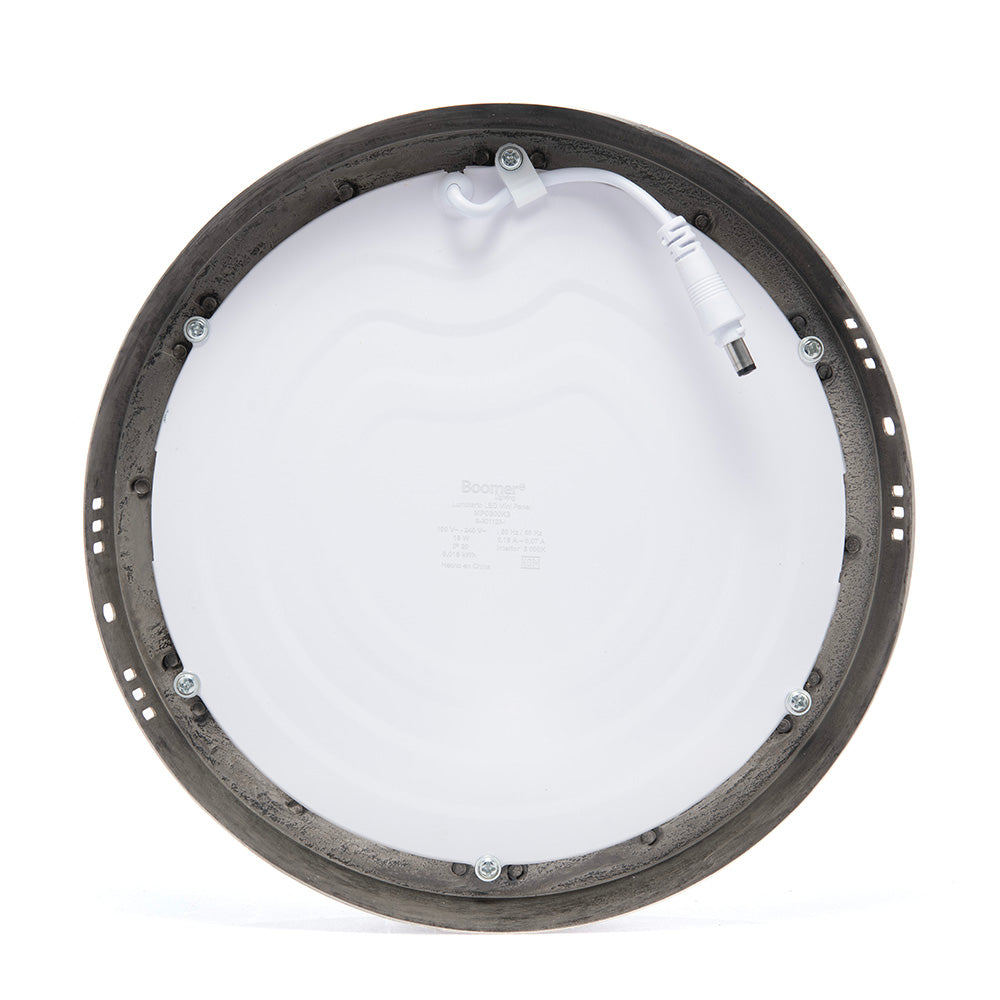 PANEL LED REDONDO SATÍN PARA SOBREPONER, 18W, 1260LM