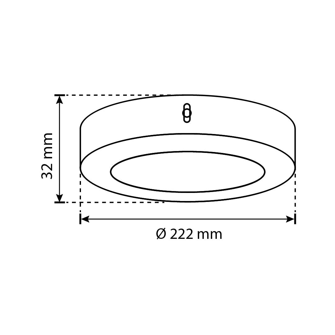 PANEL LED REDONDO SATÍN PARA SOBREPONER, 18W, 1260LM