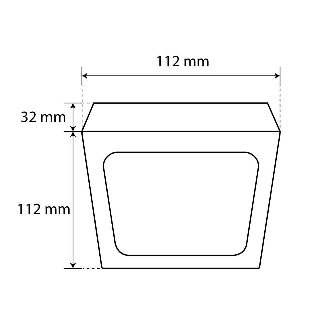 PANEL LED CUADRADO NEGRO DE LUZ CÁLIDA O FRÍA DE 6W