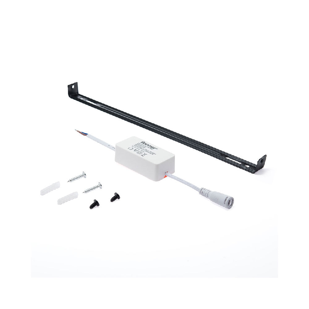 PANEL LED CUADRADO NEGRO 24W PARA SOBREPONER LUZ FRÍA