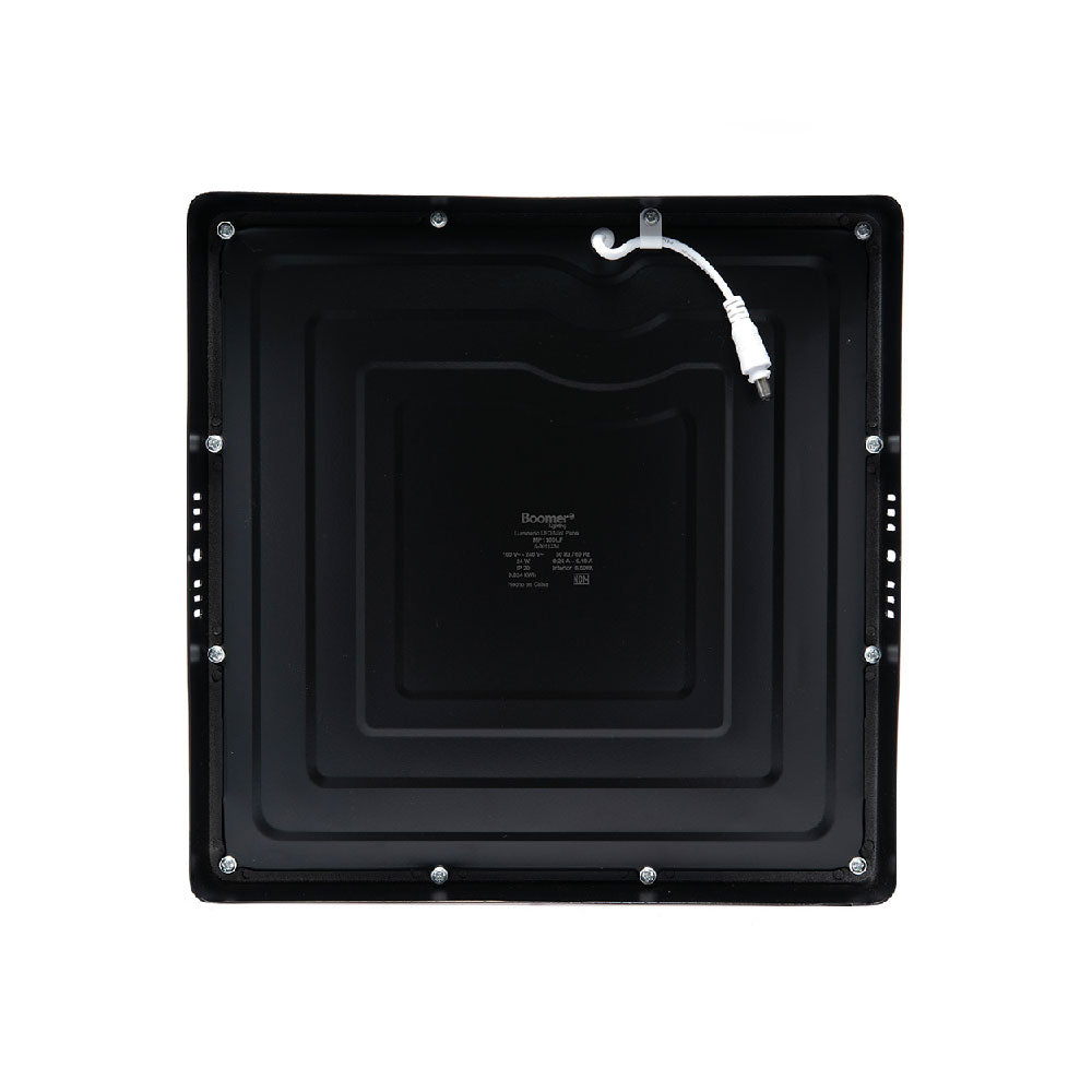 PANEL LED CUADRADO NEGRO 24W PARA SOBREPONER LUZ FRÍA