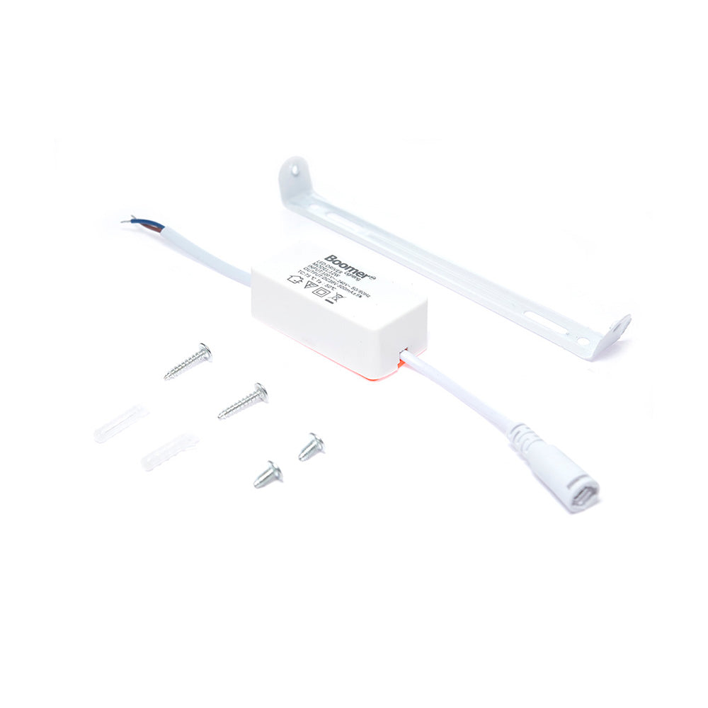 PANEL LED CUADRADO SATÍN PARA SOBREPONER, 12W, LUZ FRÍA