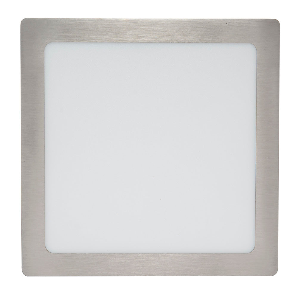 PANEL LED CUADRADO SATÍN PARA SOBREPONER, 18W, 1260LM