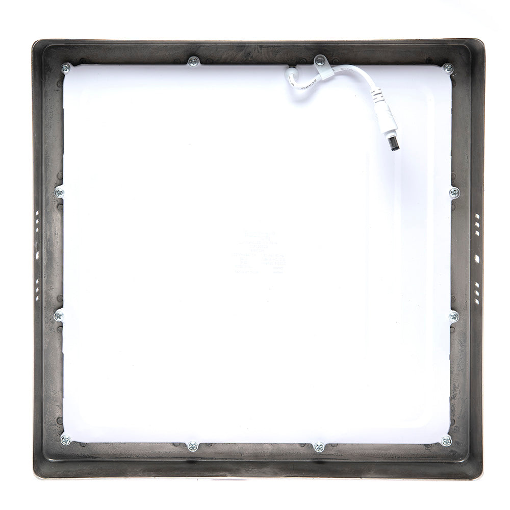 PANEL LED CUADRADO SATÍN PARA SOBREPONER, 24W, 1689LM