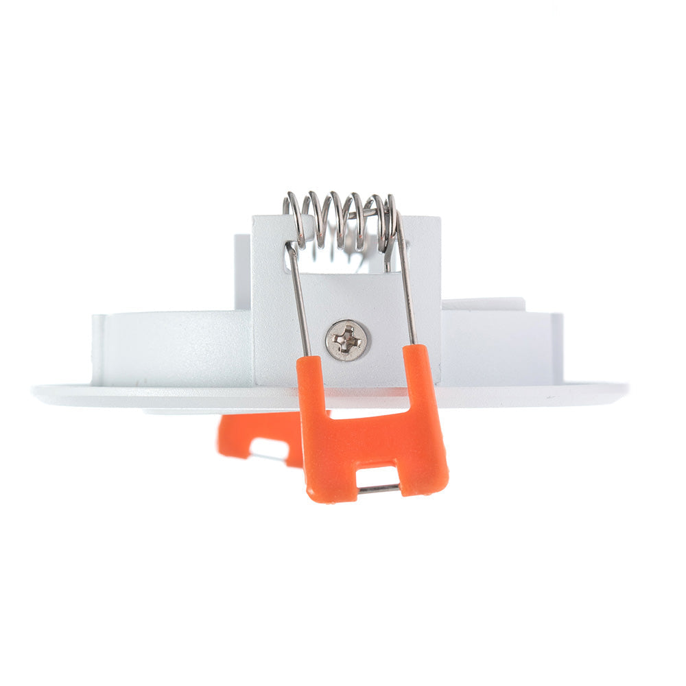 EMPOTRABLE Y4R5 DIRIGIBLE REDONDO BLANCO BASE MR16 ALUMINIO