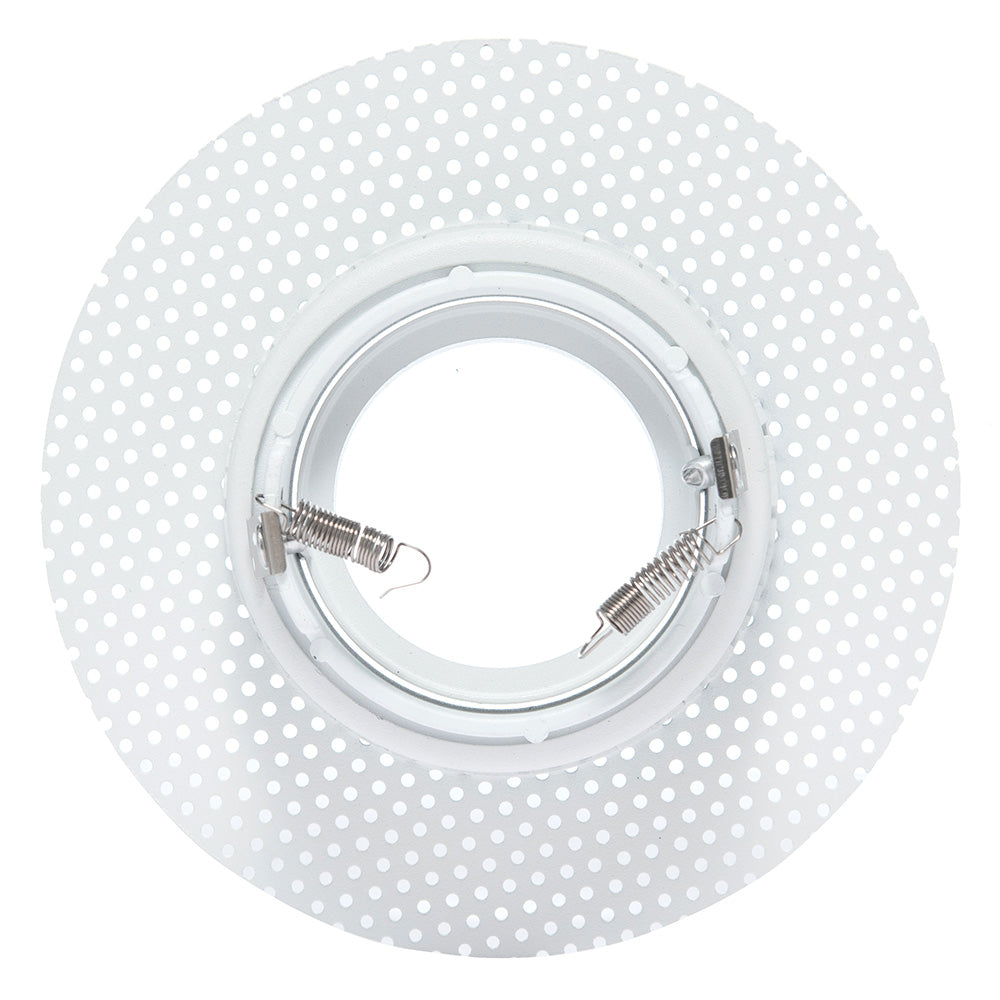 EMPOTRABLE Y5RD REDONDO BLANCO, BASE GU10 Y MR16, ALUMINIO