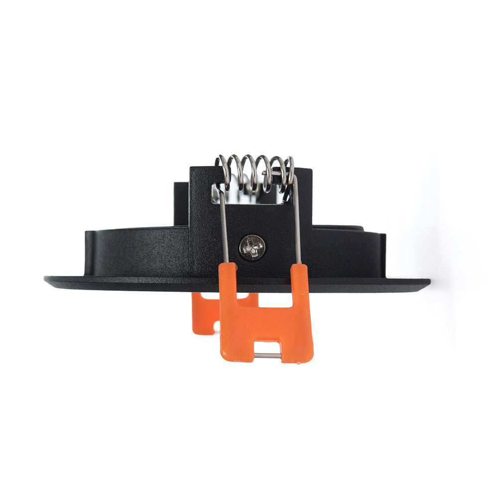 EMPOTRABLE Y4R5 DIRIGIBLE REDONDO NEGRO BASE MR16, ALUMINIO