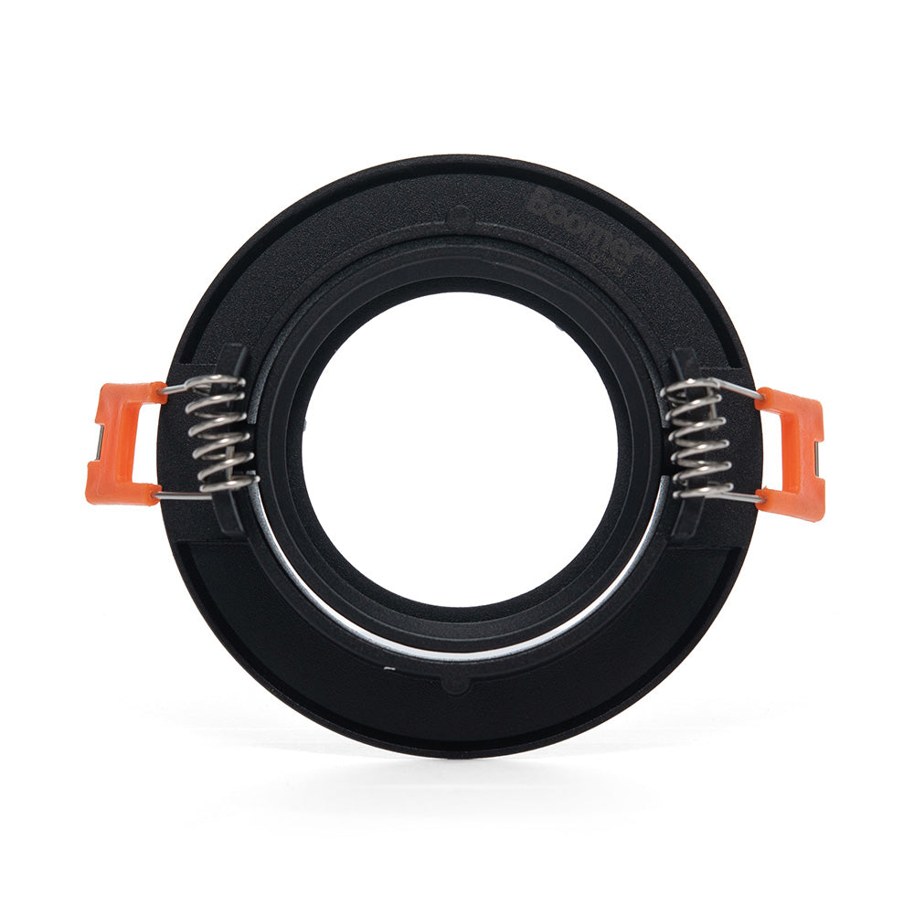 EMPOTRABLE Y4R5 DIRIGIBLE REDONDO NEGRO BASE MR16, ALUMINIO