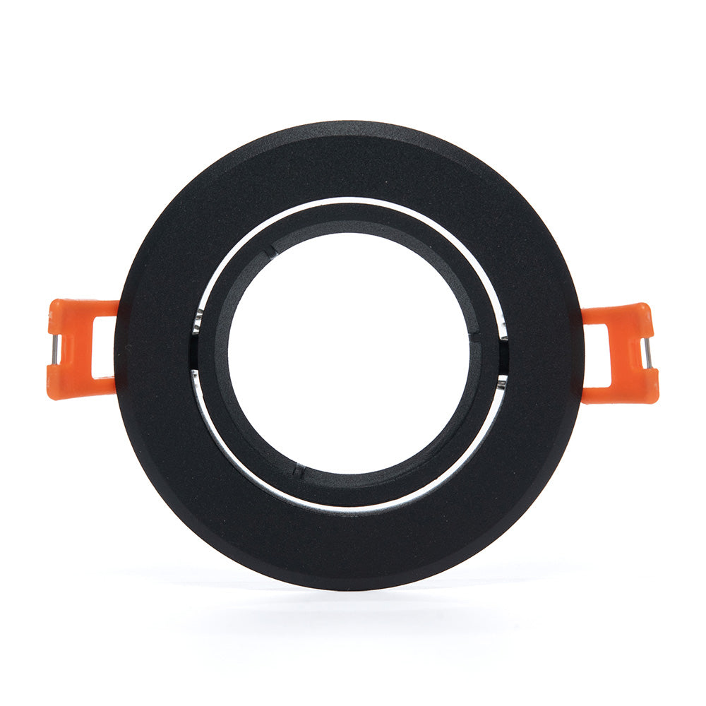 EMPOTRABLE Y4R5 DIRIGIBLE REDONDO NEGRO BASE MR16, ALUMINIO