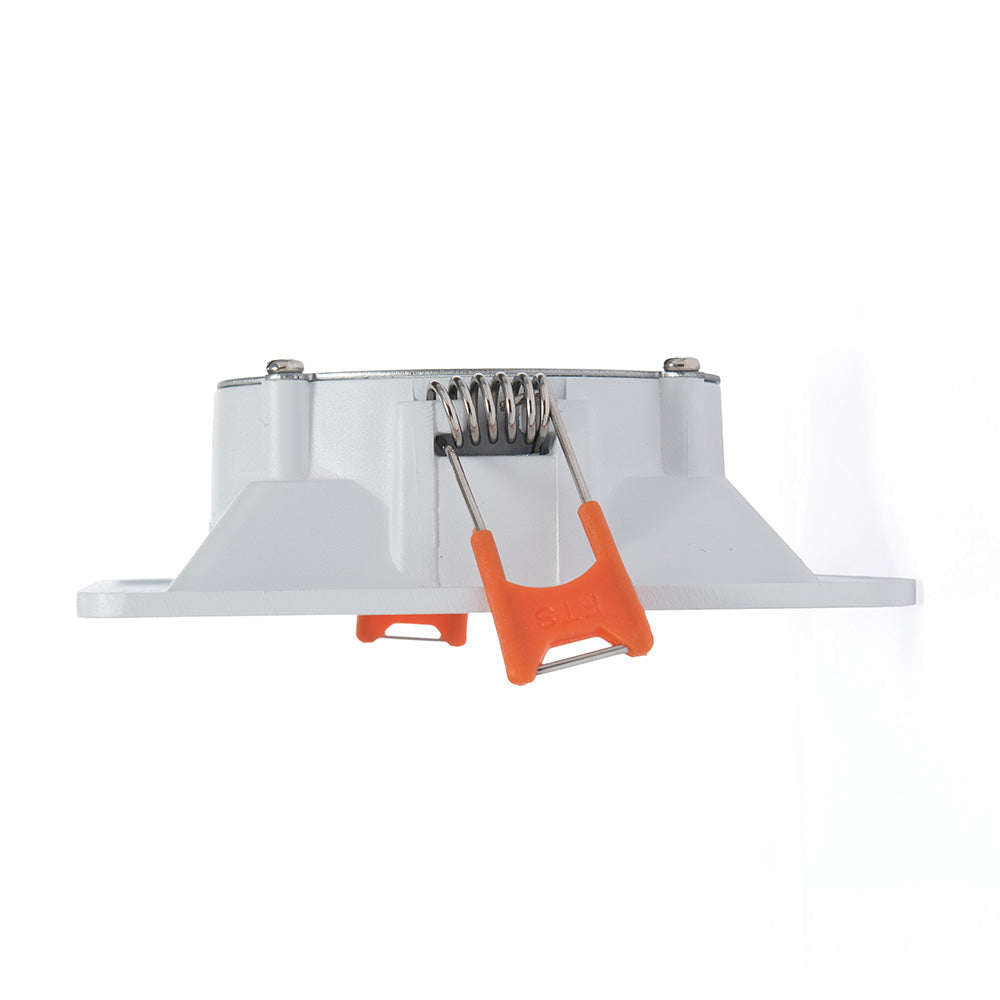 EMPOTRABLE Y4R1 DIRIGIBLE CUADRADO BLANCO BASE MR16 ALUMINIO