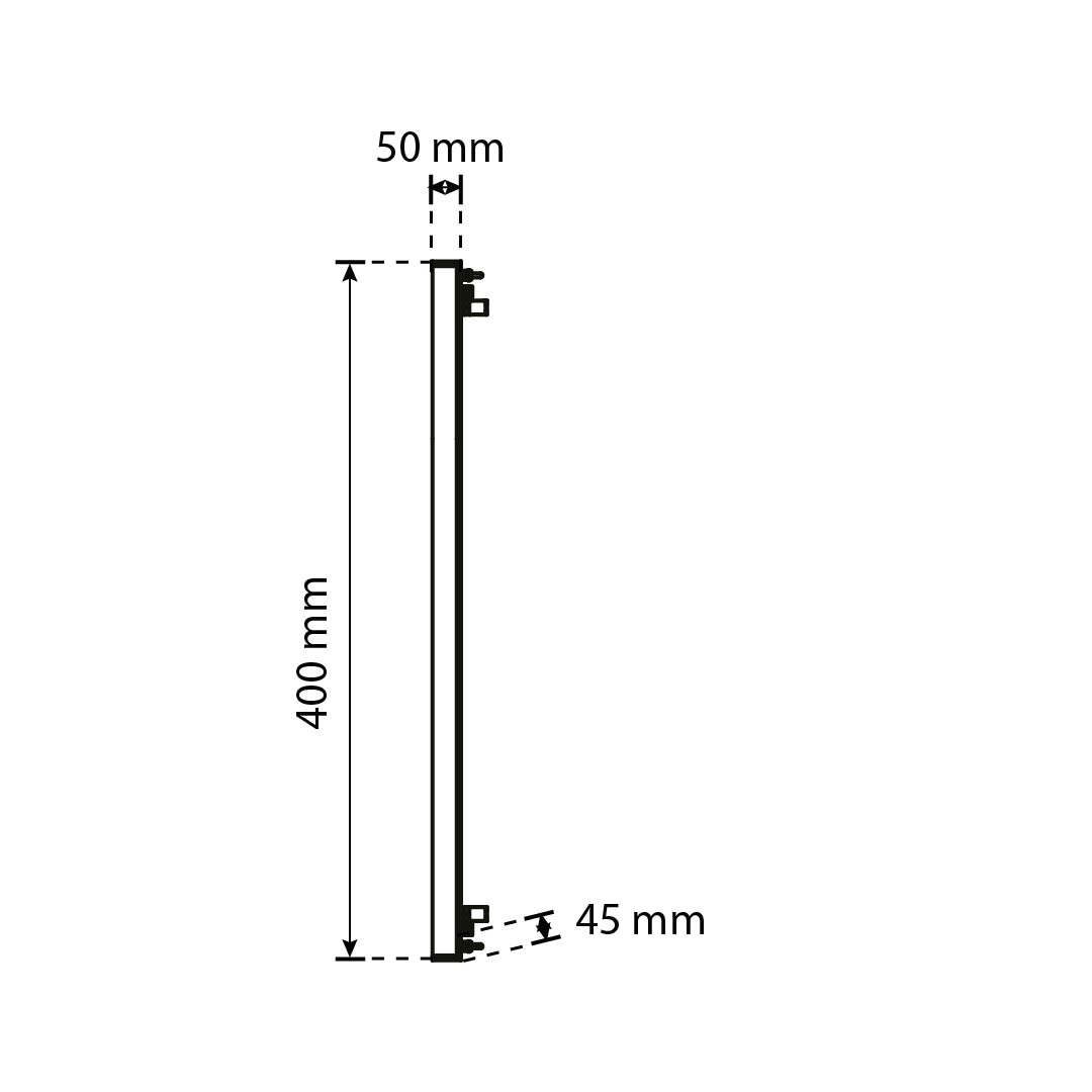 ARBOTANTE PARA PARED LINE 10W, LUZ CÁLIDA, 300LM, EXTERIOR