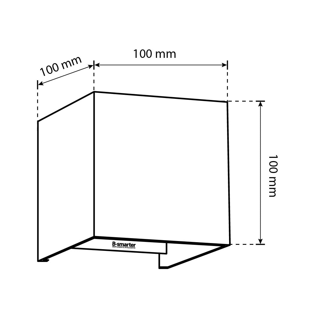 ARBOTANTE PARA PARED SMART CUBE 10W, RGB, CCT, DIM, APP, EXT