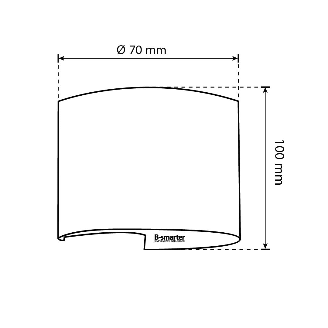 ARBOTANTE PARA PARED SMART CYLINDER 10W RGB CCT DIM APP, EXT