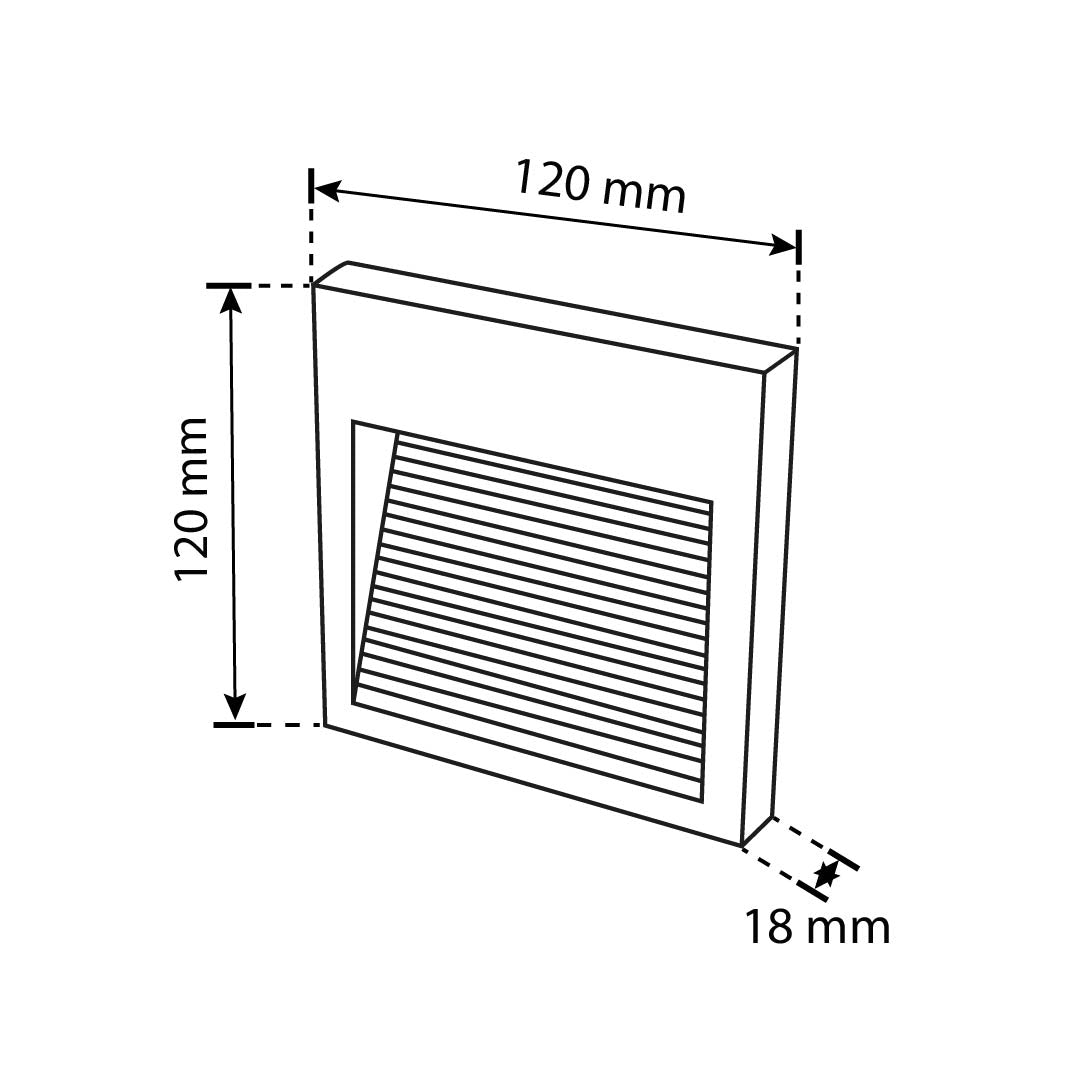 LÁMPARA DE CORTESÍA SOBREPONER BLANCO S6, 6W, 3000K, IP65