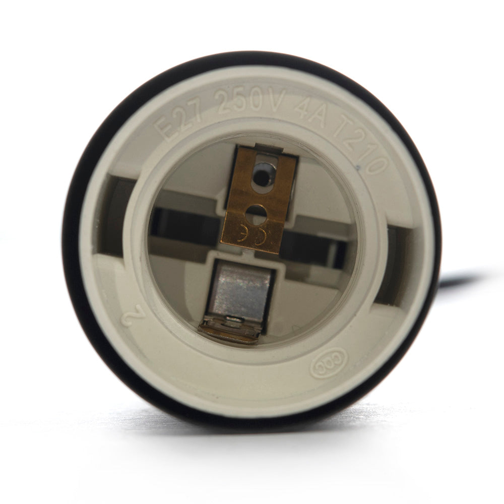 SOCKET COLGANTE BLACK CHIARA PARA FOCO BASE E27, 15 W