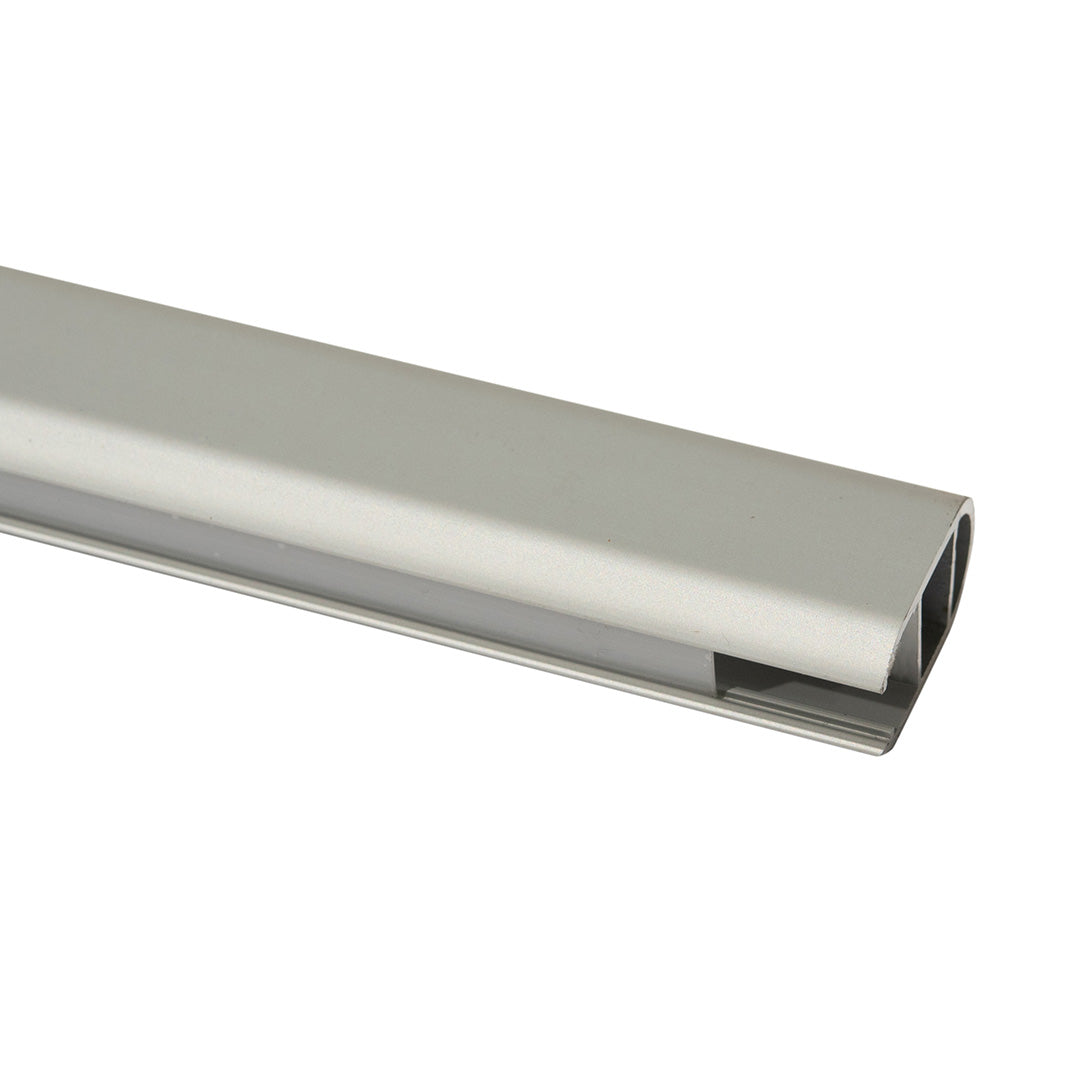 PERFIL DE ALUMINIO PLATA PARA TIRA LED DE 2 METROS IP44