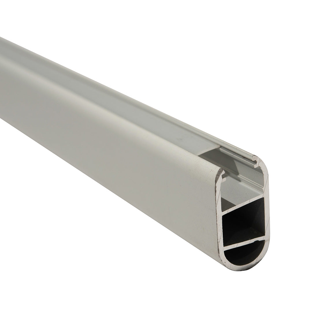 PERFIL DE ALUMINIO PLATA PARA TIRA LED DE 2 METROS IP44