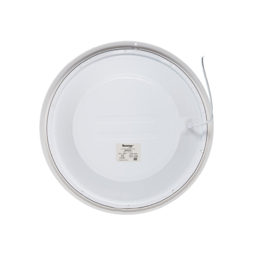 LÁMPARA PANEL LED REDONDO PARA SOBREPONER, 24W, LUZ FRÍA, FE+PC