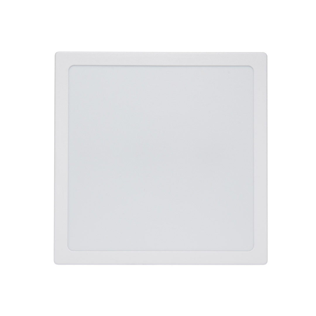 LÁMPARA PANEL LED CUADRADO PARA SOBREPONER, 18W, LUZ FRÍA, FE+PC