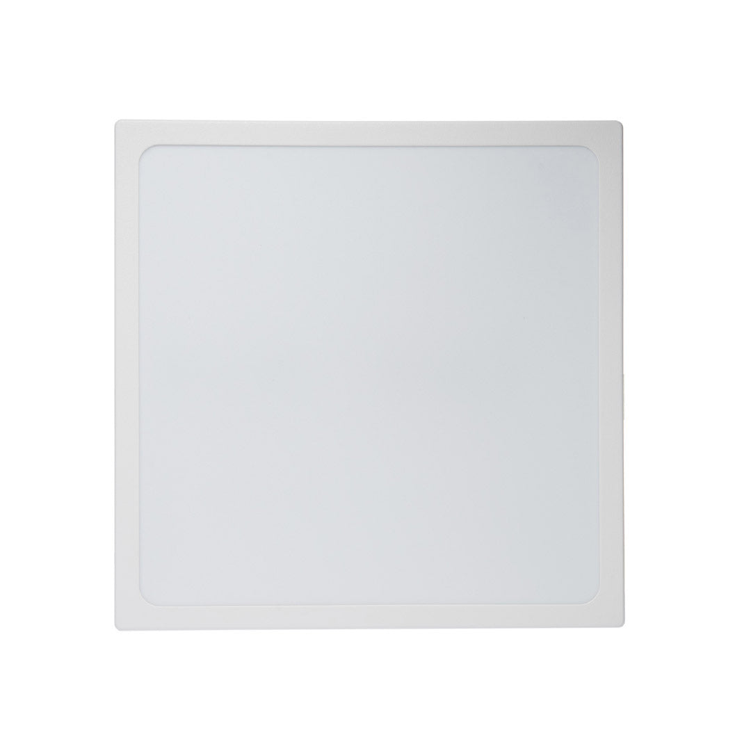 LÁMPARA PANEL LED CUADRADO PARA SOBREPONER, 24W, LUZ FRÍA, FE+PC