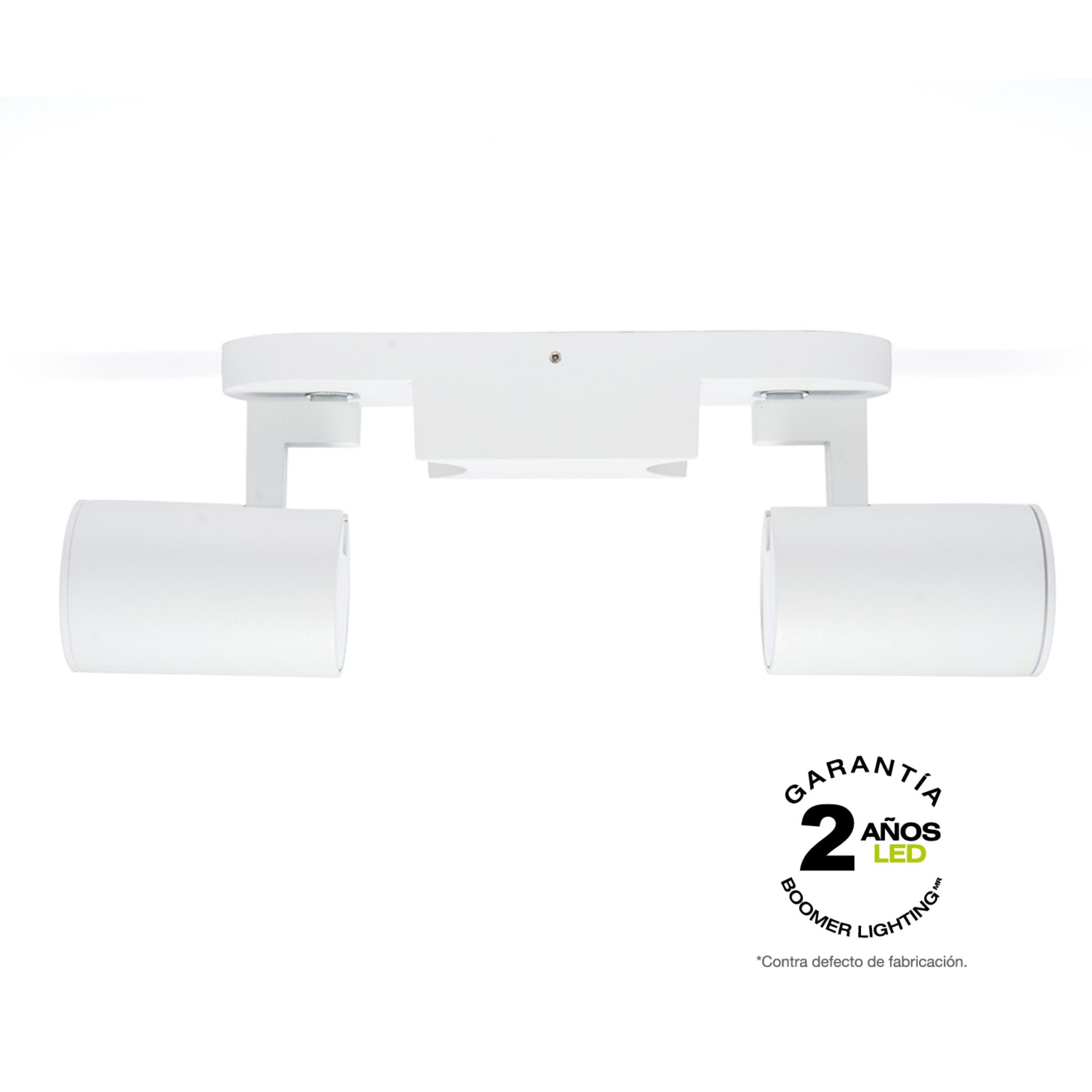 LÁMPARA DE SOBREPONER DOBLE DIRIGIBLE GU10 DE 16W BLANCA