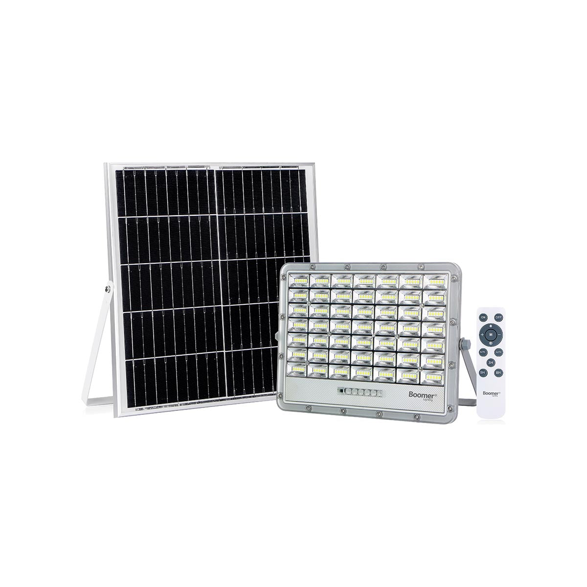 REFLECTOR CON PANEL SOLAR YUMA, 200W, LUZ FRÍA, CON CONTROL
