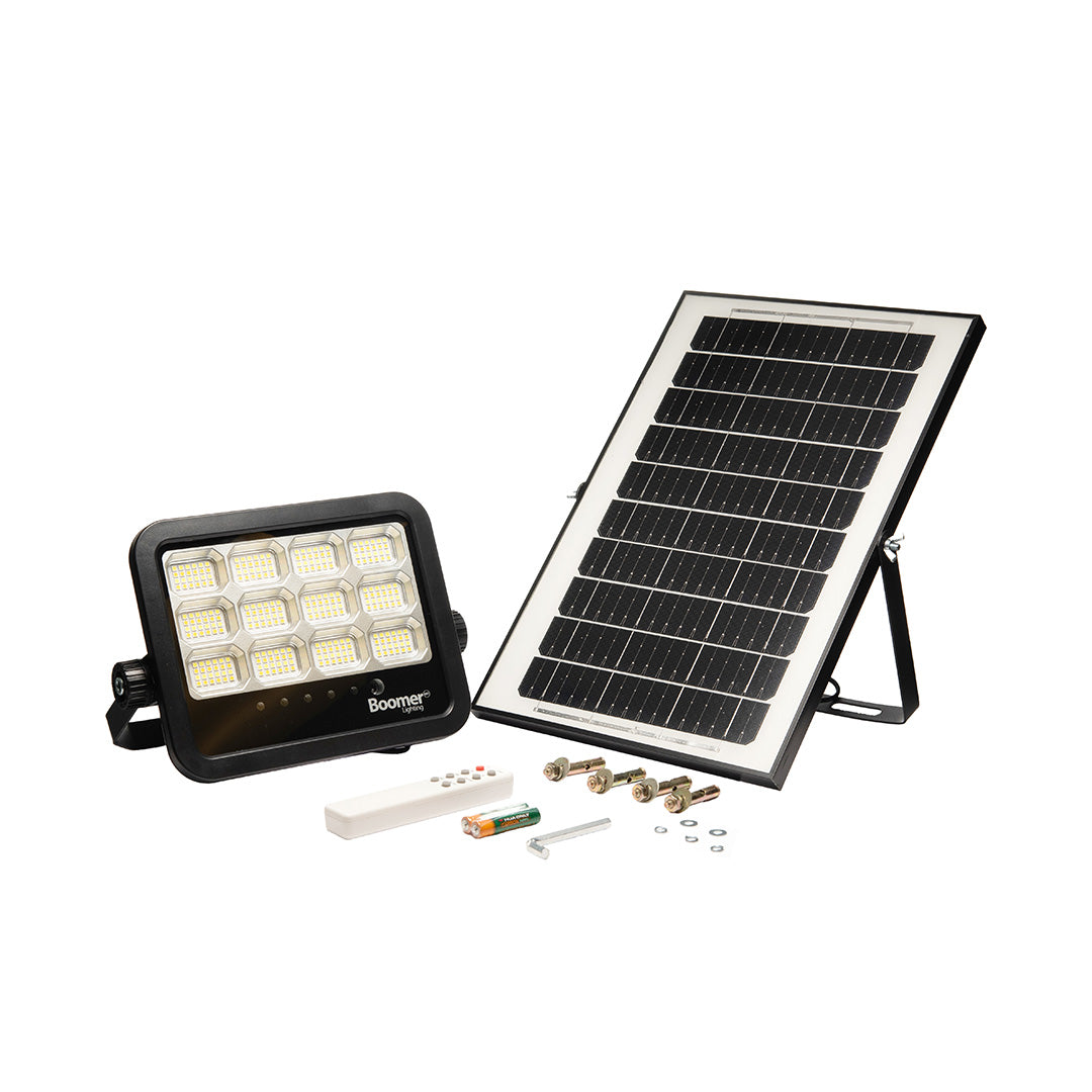 REFLECTOR CON PANEL SOLAR 3CCT, 100W, BLANCOS DINAMICOS, 1100 LM