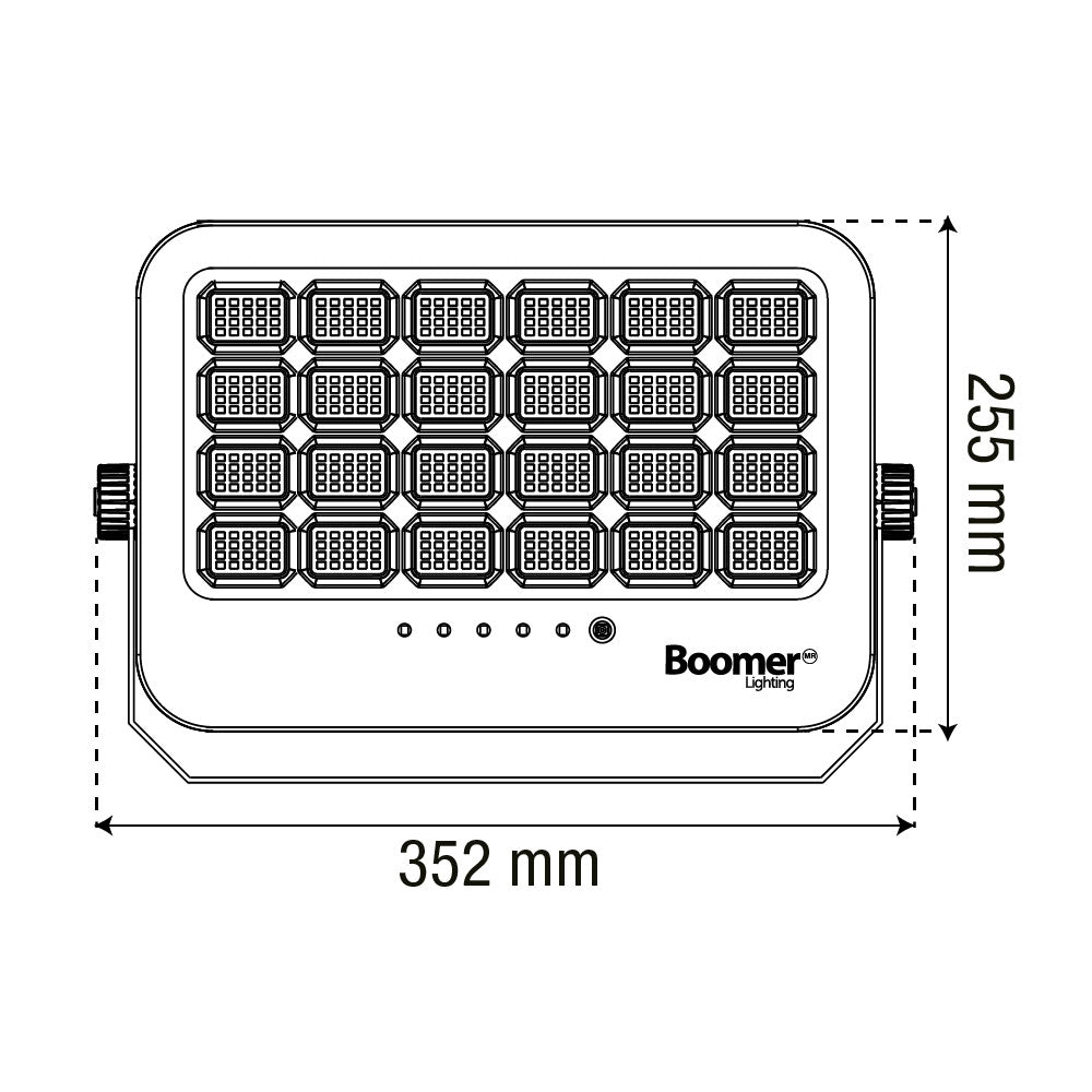 REFLECTOR CON PANEL SOLAR 3CCT, 350W, BLANCOS DINAMICOS, 4100 LM