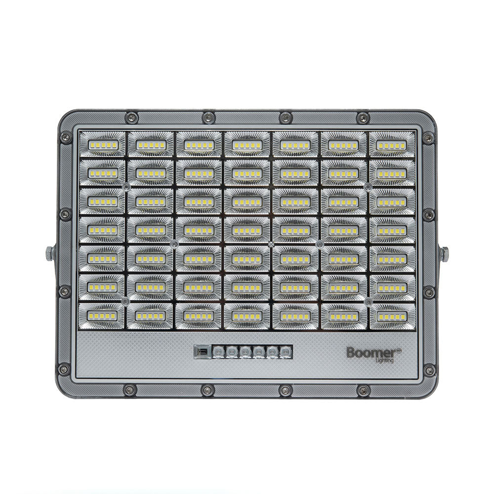 REFLECTOR CON PANEL SOLAR YUMA, 200W, LUZ FRÍA, CON CONTROL