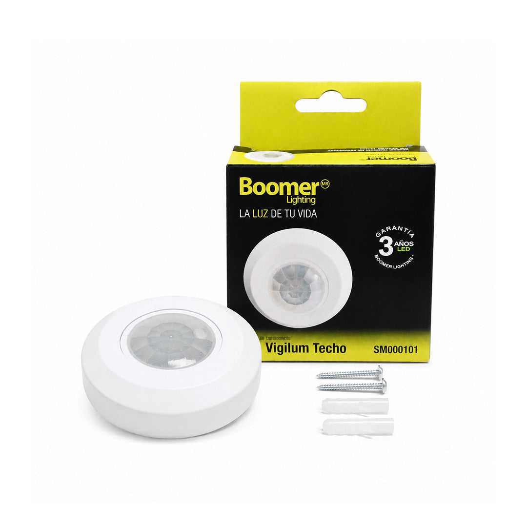 SENSOR DE MOVIMIENTO PIR PARA TECHO 100W 360 GRADOS