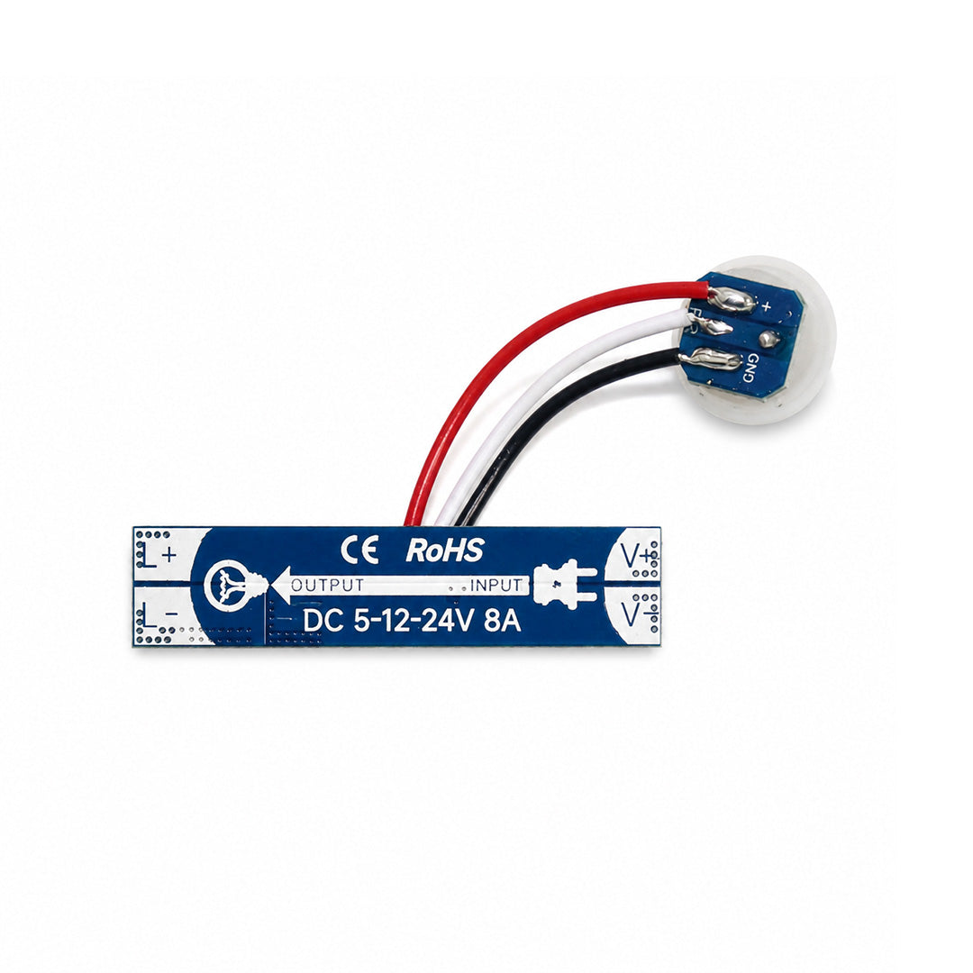 SENSOR DE MOVIMIENTO PIR HS PARA TIRA LED 12V 24V MAX 192W