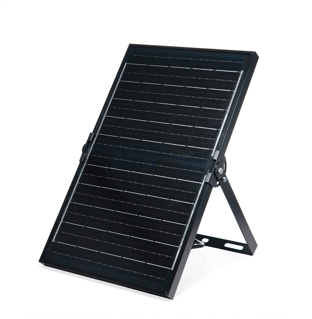 REFLECTOR CON PANEL SOLAR OBSIDIAN, 100W, LUZ FRÍA, 1500LM