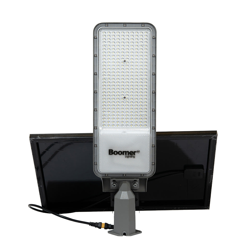 LUMINARIA EXTERIOR CON PANEL SOLAR REGULUS, 200W, LUZ FRÍA