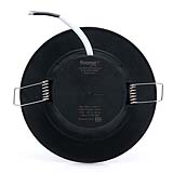 EMPOTRABLE NEGRO 6W, LUZ FRÍA, IP20, BOTE CHICO, 600LM