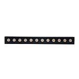LUMINARIO HS-ION GRILLE LIGHT NEGRO, 12W 5000K, 1080LM