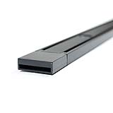 RIEL MAGNÉTICO SOBREPONER HS-ION ULTRA THIN NEGRO, 2 METROS