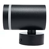 ARBOTANTE PARA PARED REFLEX NEGRO, 6.5W, BASE GU10(x1) INT